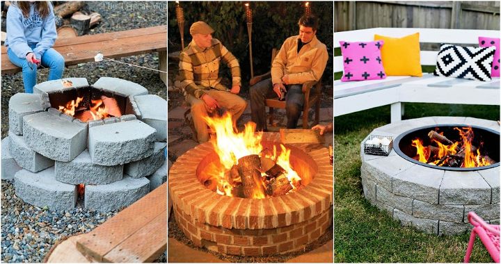 30 Fire Pit Ideas That Are Under The Budget  Backyard patio, Backyard fire,  Fire pit backyard