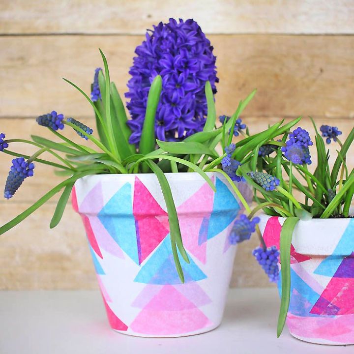 Decoupage Flower Pot