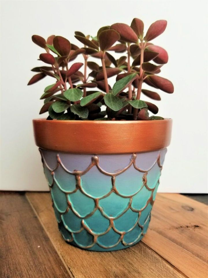 Embossed Mermaid Flower Pots