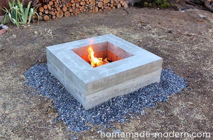 Outdoor Concrete Fire Pit