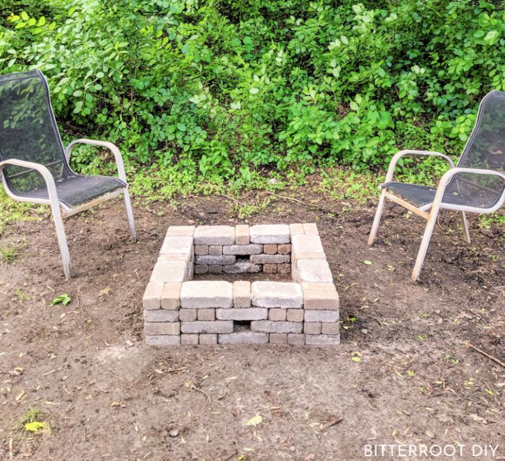 Paver Bricks Fire Pit