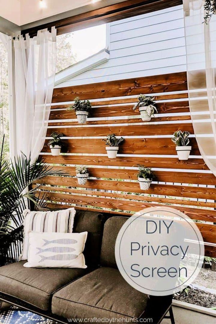 Privacy Wall with Plants