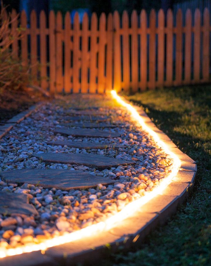 Rope Lights Walkway