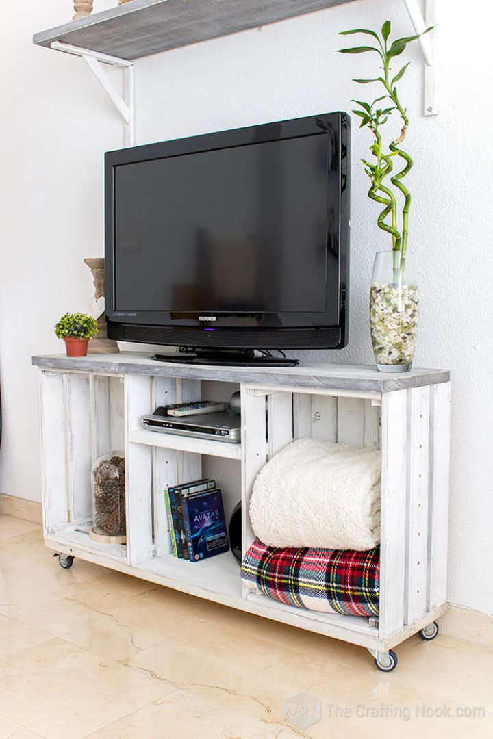 Rustic TV Console Table