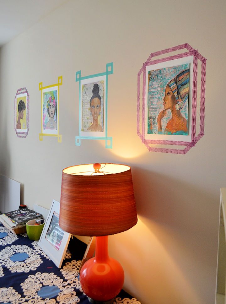 Washi Tape Picture Frames