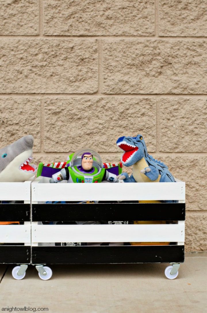 Wooden Crate Toy Box