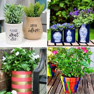 diy flower pot ideas - flower planter ideas