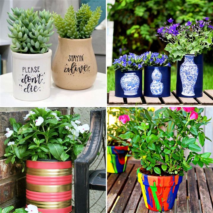 Top 30 Easy & Cheap DIY Garden Pots and Containers