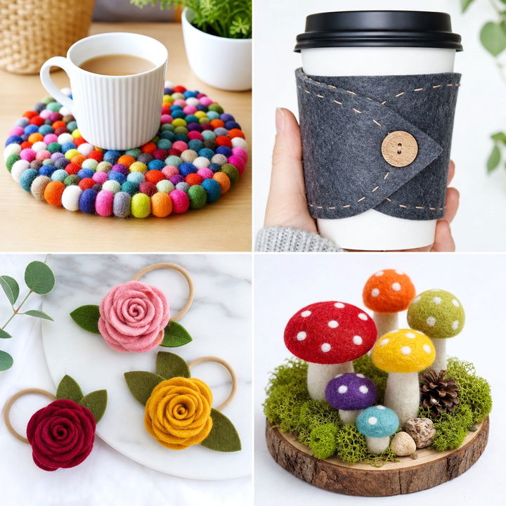 70 Felt Crafts Felt Patterns and DIY Felt Projects