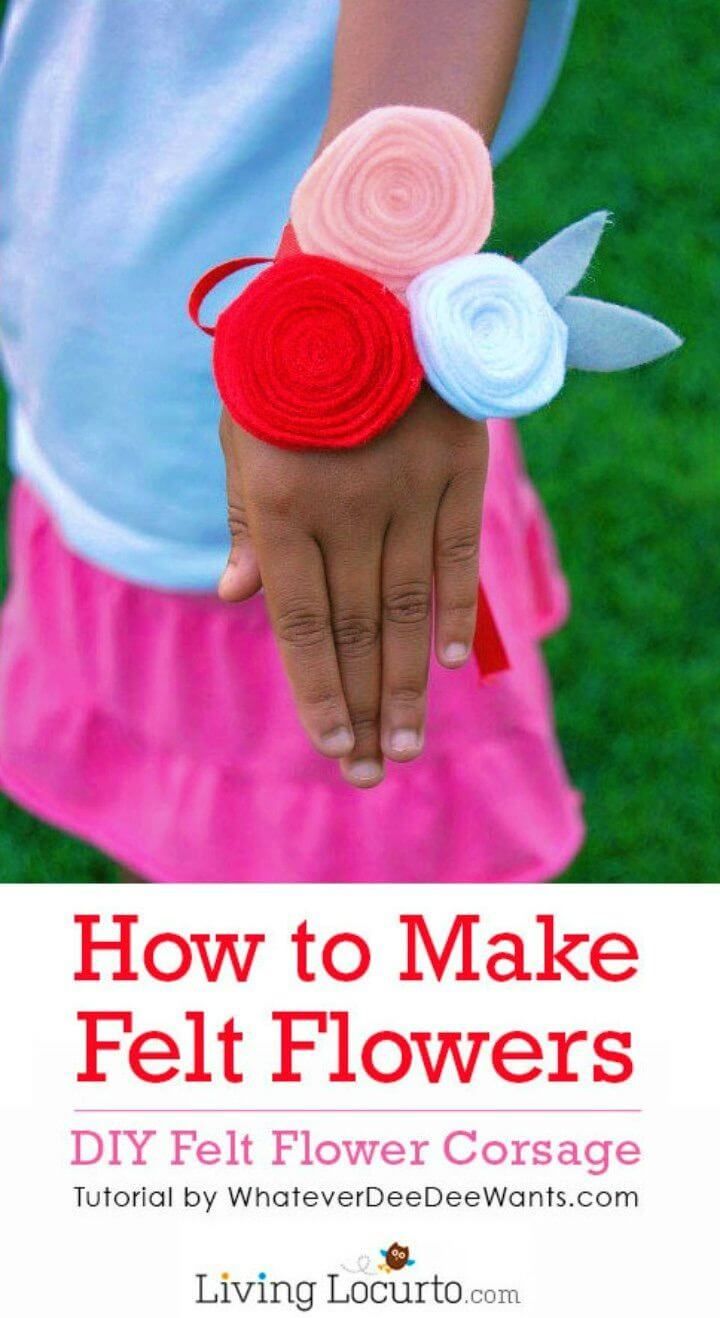 Adorable DIY Felt Flowers