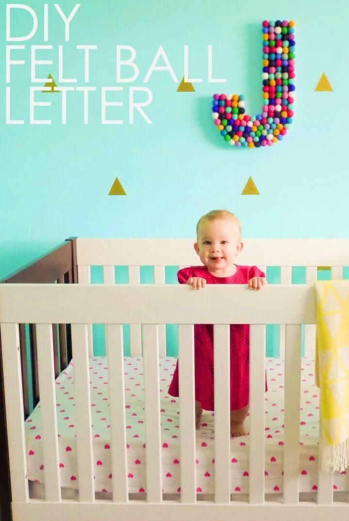 Adorable DIY Take on Nursery Letter Art