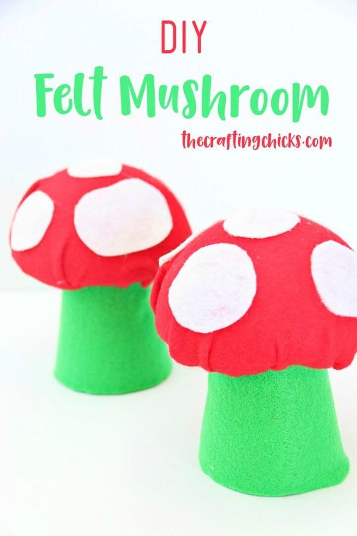 Awesome DIY Felt Mushrooms