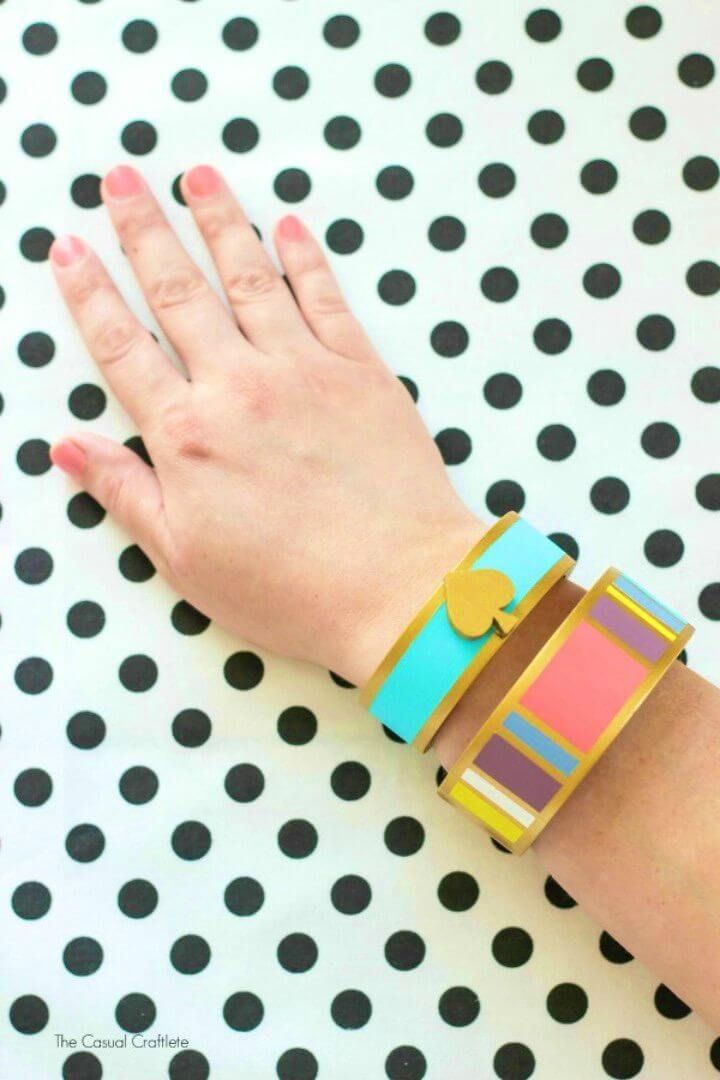 Cute DIY Kate Spade Inspired Bangles for Adults