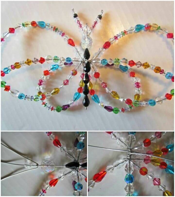 DIY Crystal Butterfly Garden Sun Catcher