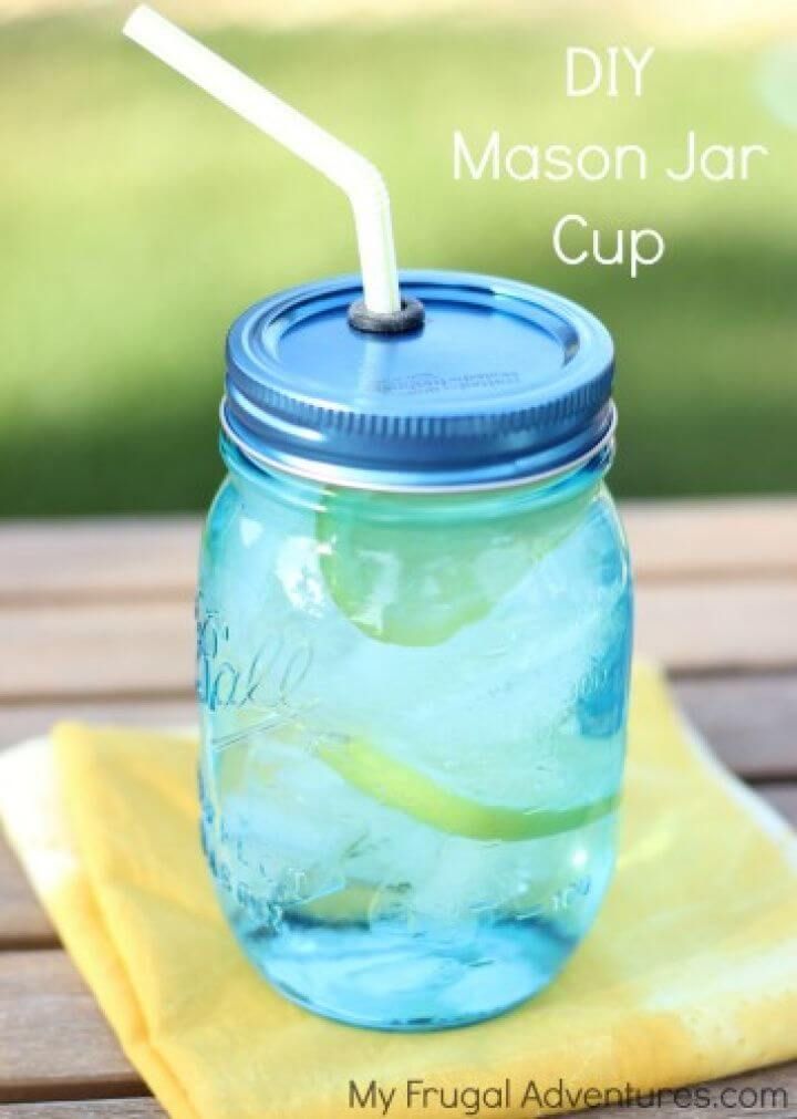 DIY Mason Jar Cups