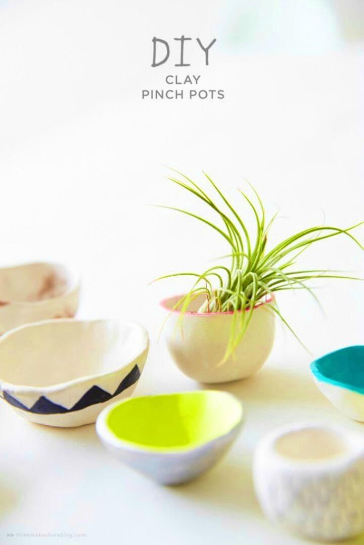 DIY Pinch Pots with Crayola Air dry Clay