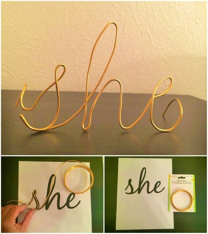 35 DIY Wire Crafts and Art Ideas - Lost At E Minor