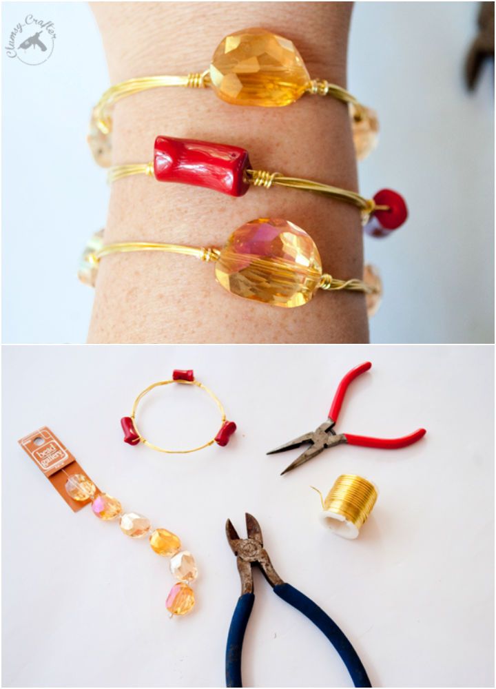 DIY Wire Wrapped Bracelets