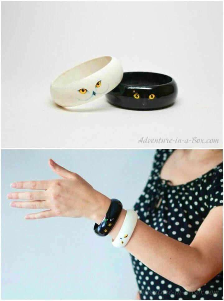 DIY Wooden Bangles for Animal Lovers