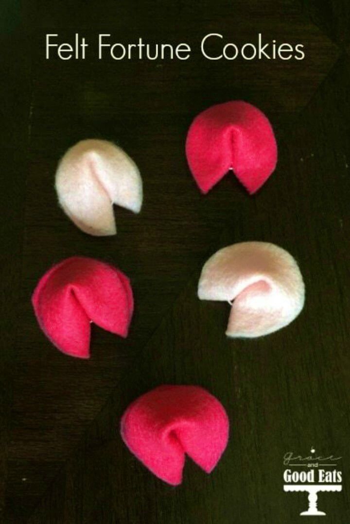 Easy DIY Felt Fortune Cookies