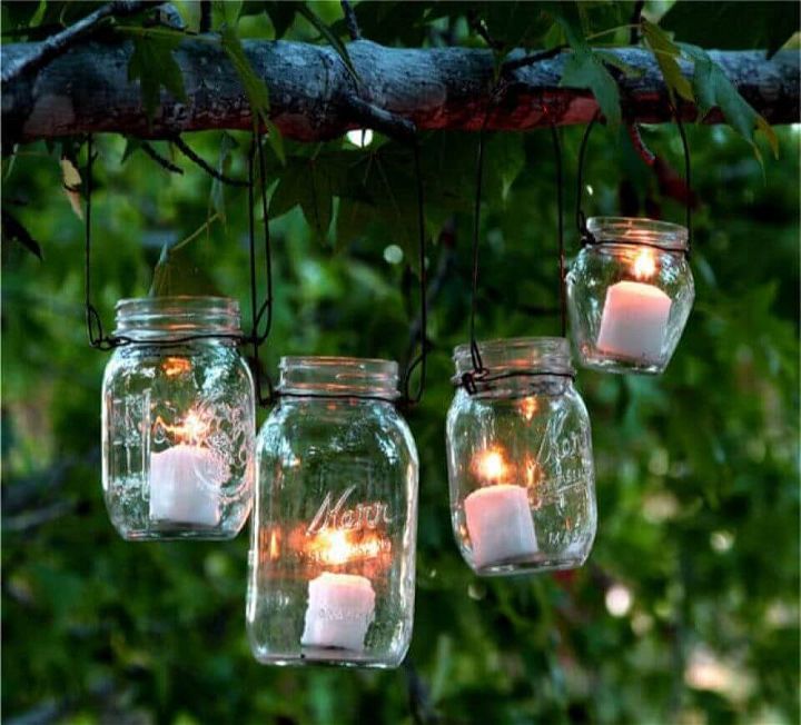 Easy DIY Magical Hanging Mason Jar Lights