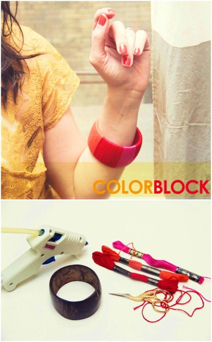 Easy to Make Colorblock Bangle