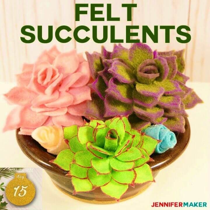 Easy to Make Felt Succulents