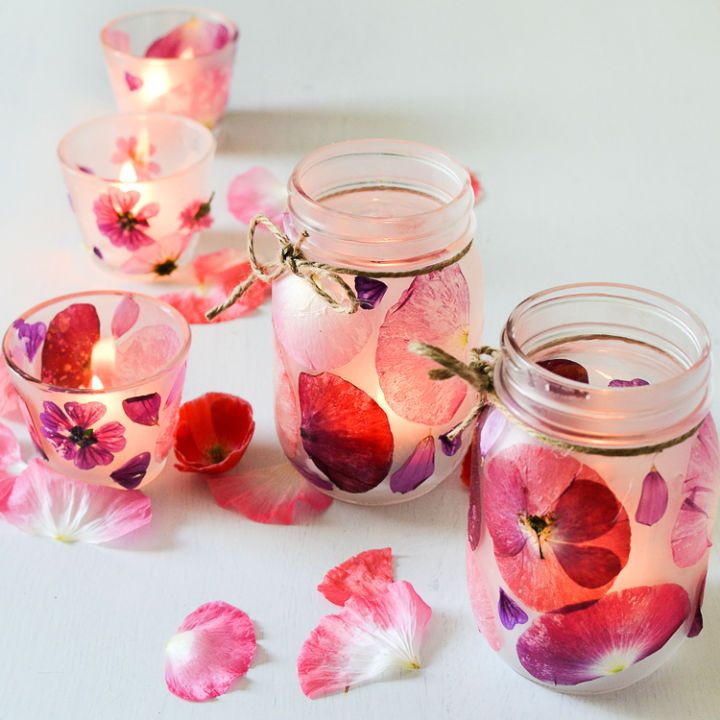 Flower Petal Candle Holders