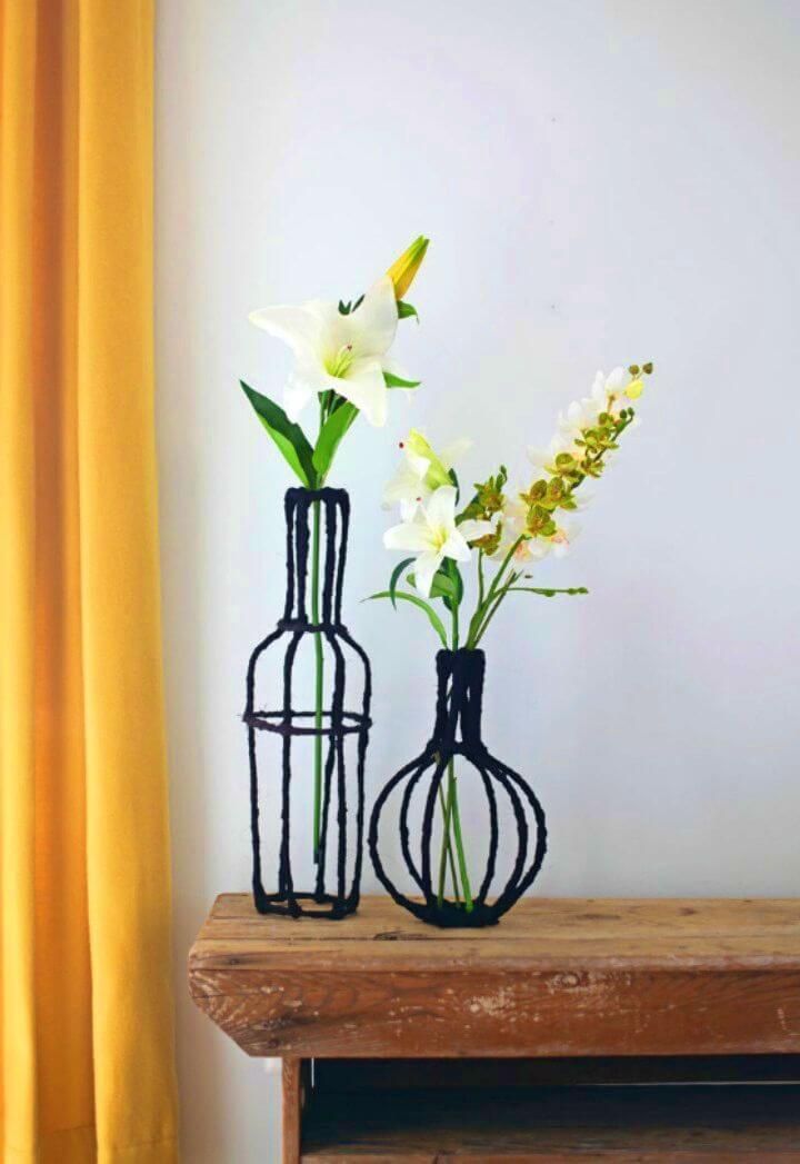 How to DIY Decorative Wire Vase