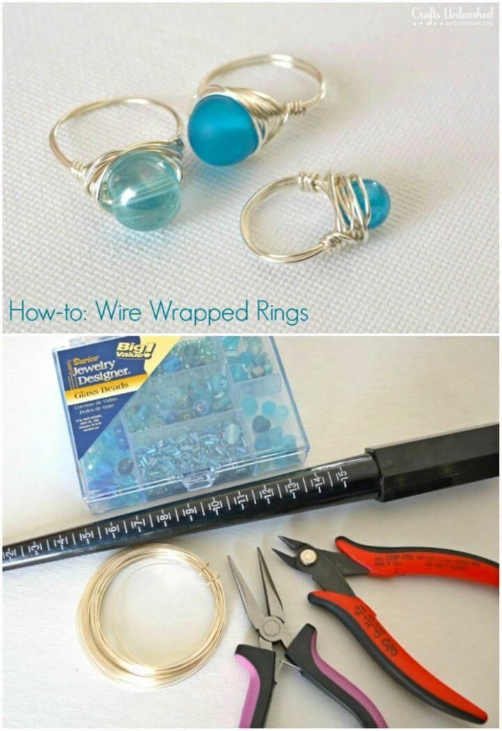 How to DIY Wrapped Wire Rings