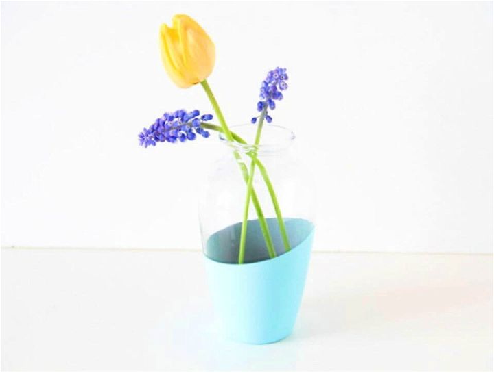 How to Make Color Block Vase