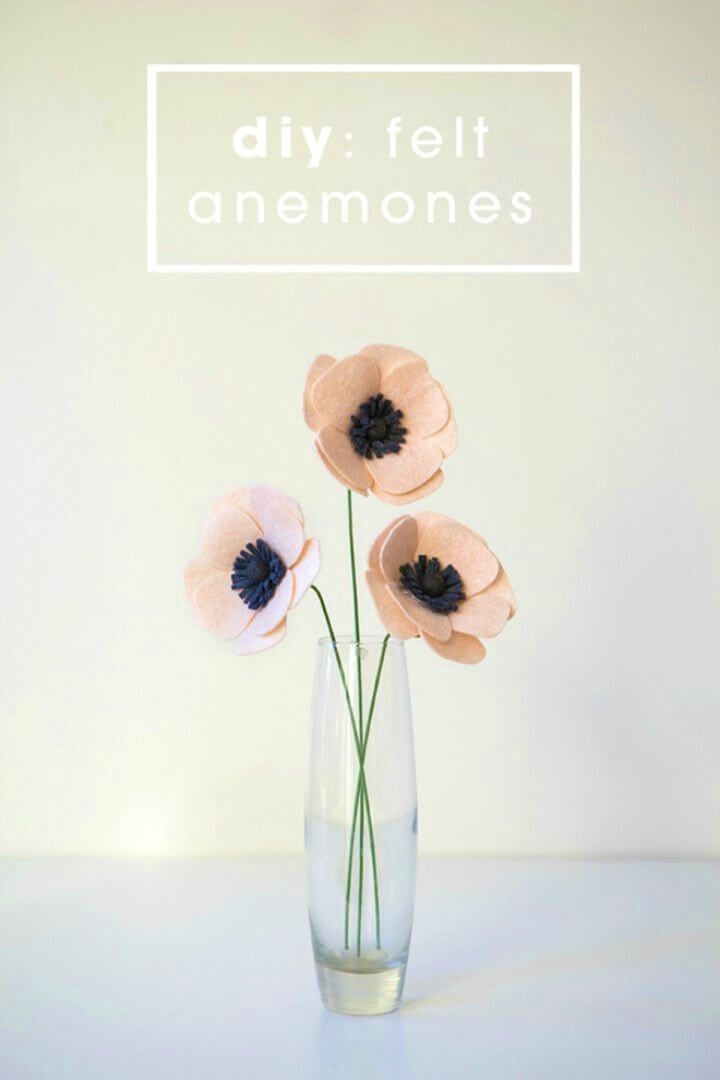 How to Make Felt Anemone