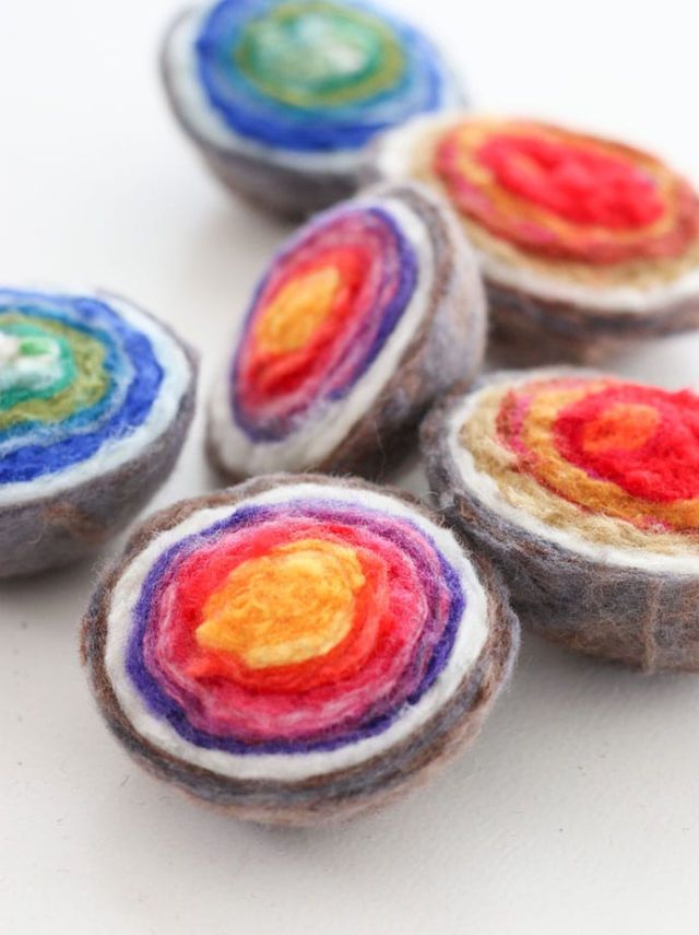 How to Make Felt Geodes At Home