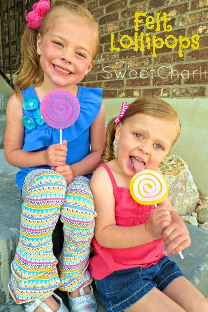 How to Make Felt Lollipops for Kids