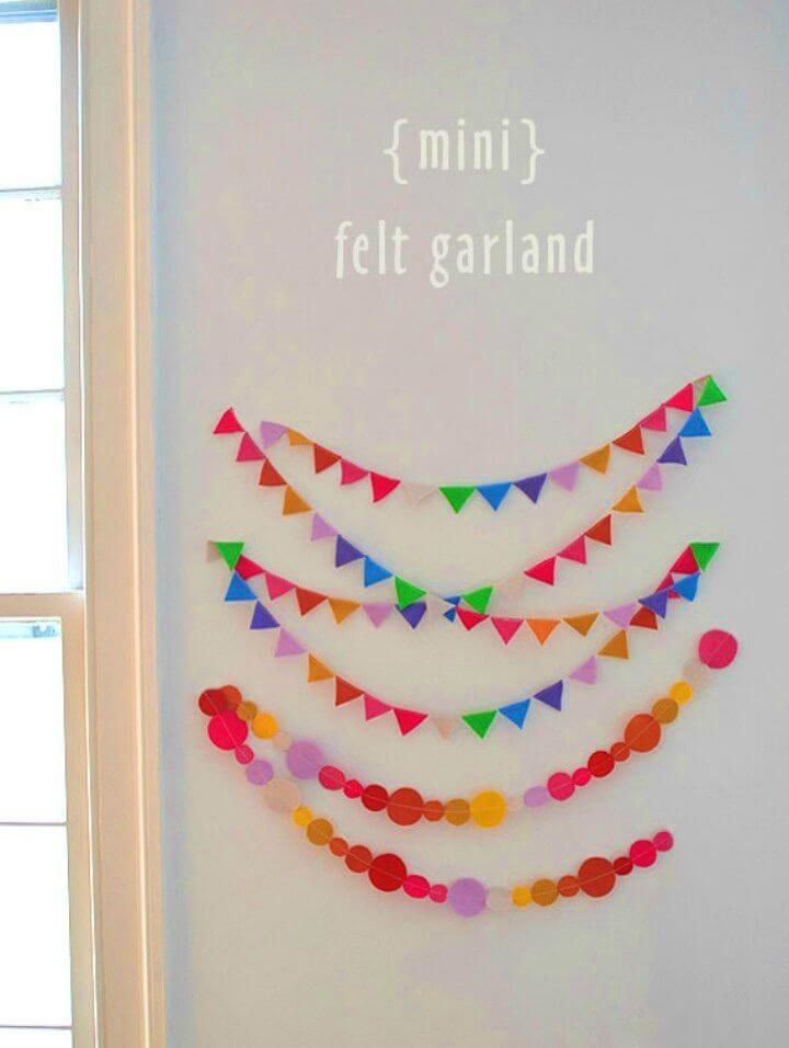 Make Mini Felt Garland