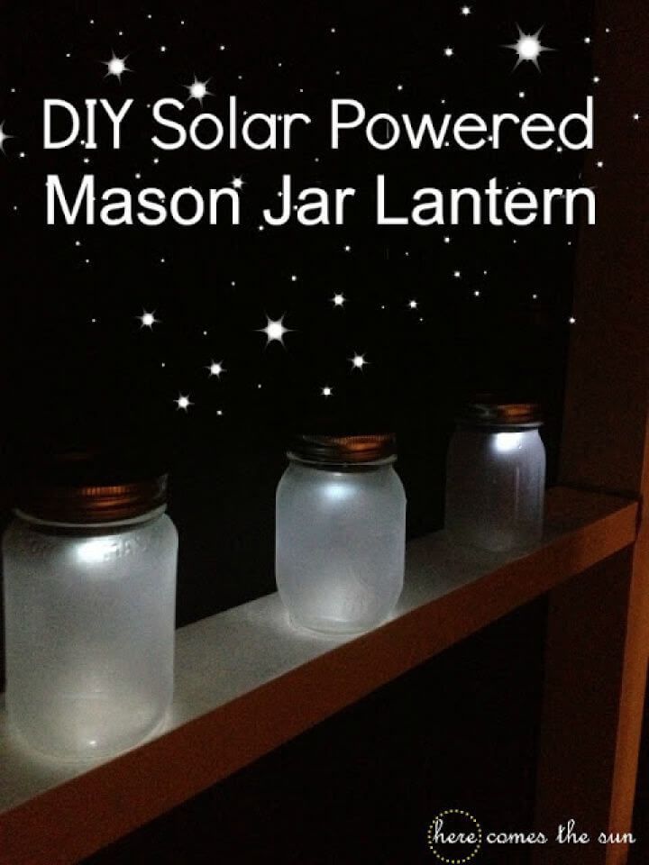 Make Solar Powered Mason Jar Lantern