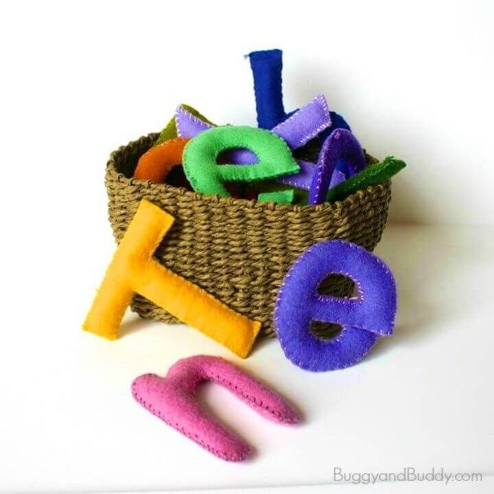 Make Stuffed Felt Alphabet Letters