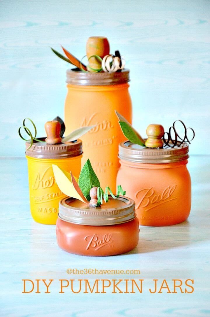 Simple Pumpkin Mason Jars Under an Hour