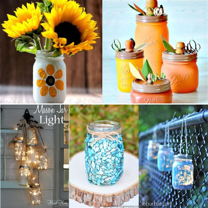 DIY Mason Jar Centerpiece For Fall