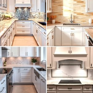 22 Backsplash Ideas for White Cabinets and Granite Tops