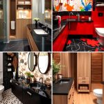 22 Bathroom Designs with Black Countertops for Modern Luxury
