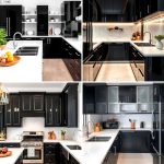 22 Black Kitchen Cabinet Ideas Paired with White Countertops