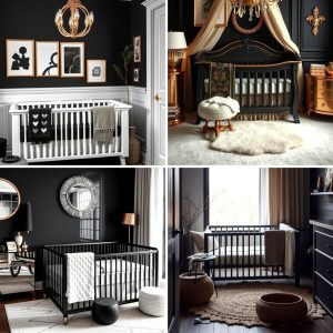22 Black Nursery Ideas for Sophisticated and Calming Baby Rooms