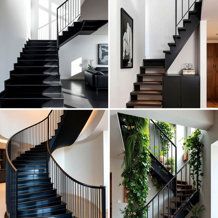 22 Black Staircase Ideas for Striking Modern and Industrial Homes