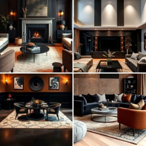 22 Black and Brown Living Room Ideas for Warm Minimalism