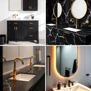 22 Black and Gold Bathroom Ideas Opulent Spa-Inspired Designs