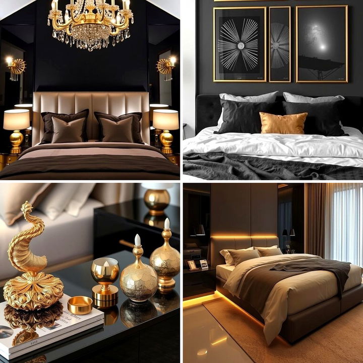 22 Black & Gold Bedroom Ideas for Luxurious Personal Spaces - Lost At E ...
