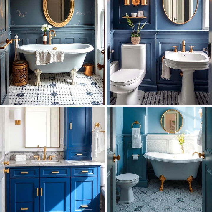 22 Blue and Gold Bathroom Decor Ideas for Luxury - Lost At E Minor