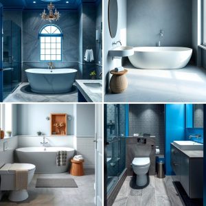 22 Blue and Gray Bathroom Design Ideas and Trends
