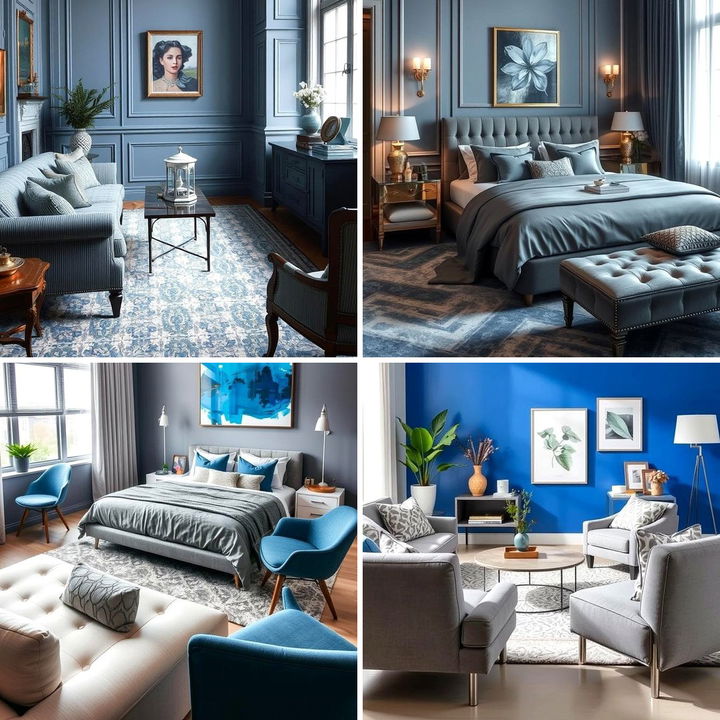 22 Blue and Grey Bedroom Design Inspirations - Lost At E Minor